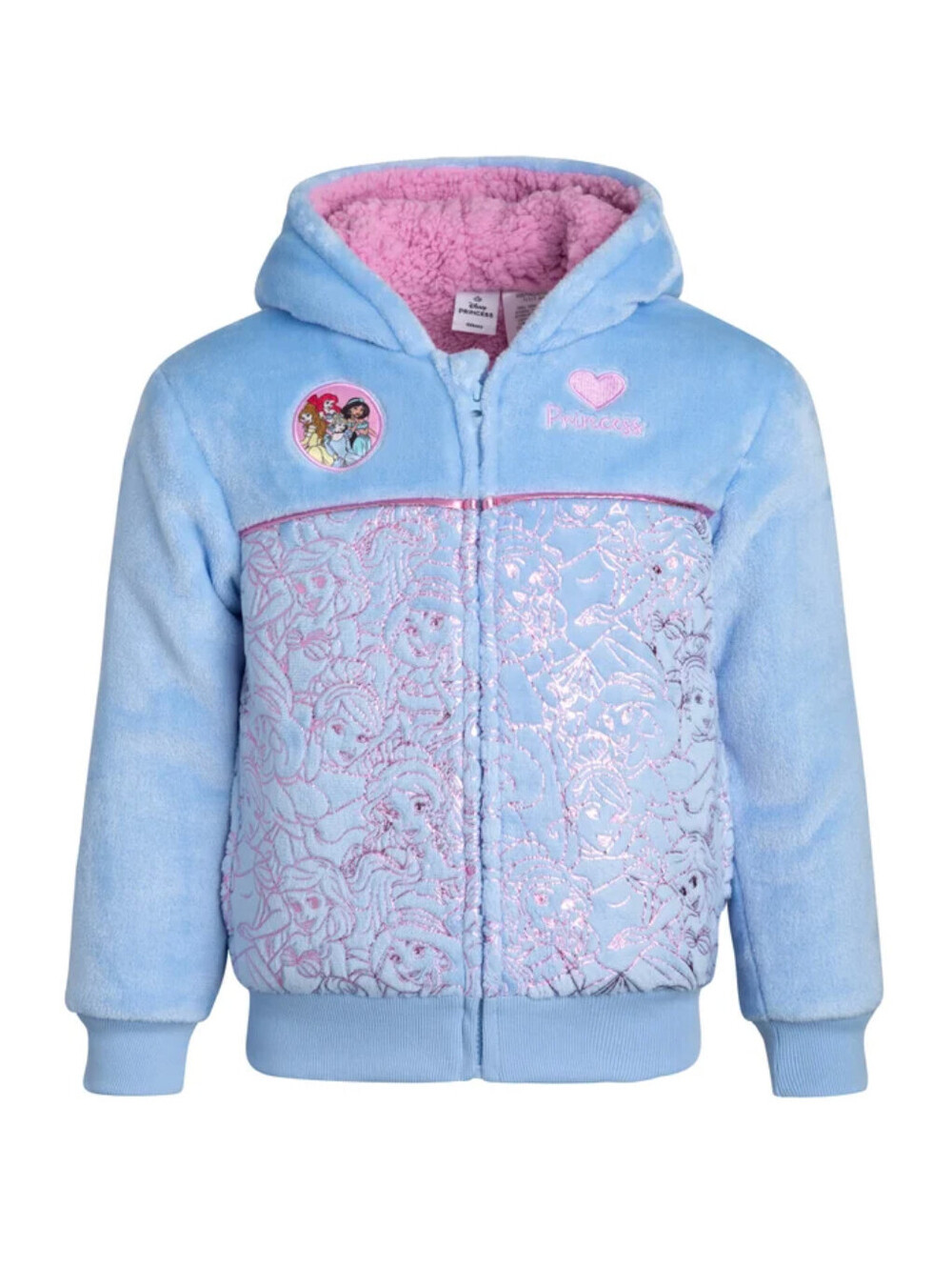 Disney Princess Plush Hoodie Size 5